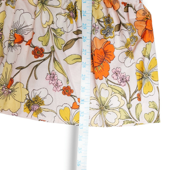 NWT B.O.G. Lottie & Holly Floral Tiered Mini Dress Sz. M [8-10] Pink Orange - Picture 6 of 7